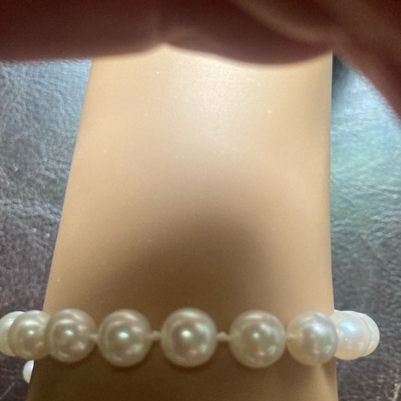 Japanese Akoya pearls bracelet, silver, beautiful and elegant. - Picture 4 of 7